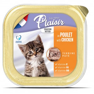 Plaisir Kitten Cat Food Terrine Pate Chicken 100 g