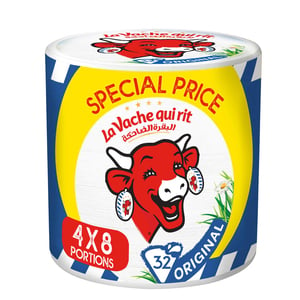 La Vache qui rit Original Spreadable Cheese Triangles 4 x 8 Portions 480 g