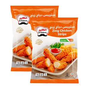 Al Kabeer Zing Chicken Strips Non Spicy Value Pack 2 x 750 g