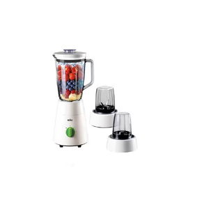 Braun 3-in-1 Glass Blender With 4 Blades System, 500 W, White, JB0153WH