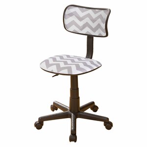Maple Leaf Adjustable Kids Chair, Office, Computer Chair for Students With Swivel Wheels Grey chevron WK656376
