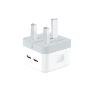 Trands Travel Charger with Dual Type-C Ports, 40 W, White, TR-AD8792