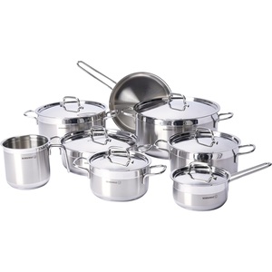 Korkmaz Alfa Grande Cookware Set, 14 pcs, Silver, A1089