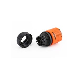 Claber Automatic Coupling with Aquastop, 1/2inch, Black/Orange, 8603