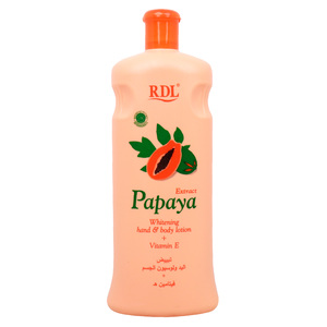 RDL  Papaya Extract Whitening Hand & Body Lotion + Vitamin E 600 ml