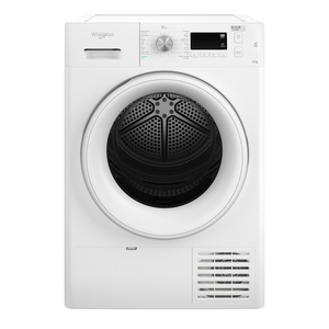 Whirlpool Freestanding Condenser Dryer, 8 kg, White, FFTCM118BGCC