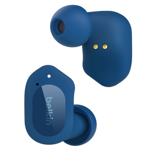 Belkin SOUNDFORM (TWS-C005)True Wireless Earbuds (Bluetooth Headphones with Noise Isolation, Touch Controls, 24 Hours Playtime, Sweatproof) Wireless Headphones, Bluetooth Earbuds,Blue