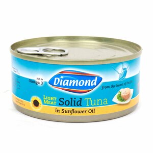 Diamond Solid Light Meat Tuna In Sunflower Oil 140 g