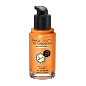 Max Factor Facefinity All Day Flawless Foundation, W89 Warm Praline, 30 ml