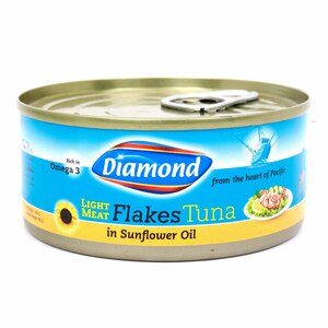 Diamond Light Meat Flakes Tuna In Oil 140 g