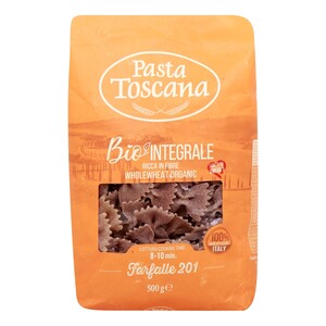 Pasta Toscana Bio Integrale Whole Wheat Organic Farfalle Pasta No. 201 500 g