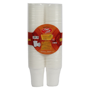Home Mate Disposable Plastic Cups, 6oz, 100 pcs