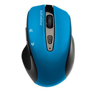Promate EZGrip Ergonomic Wireless Mouse, Blue, Cursor