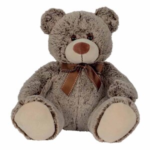 Nicotoy Sitting Bear with Ribbon, 26 cm, Assorted