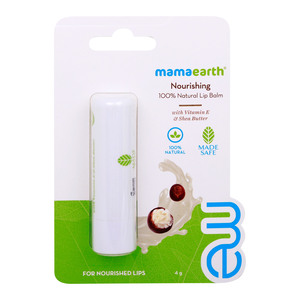 Mamaearth Nourishing 100% Natural Lip Balm with Vitamin E & Shea Butter 4 g