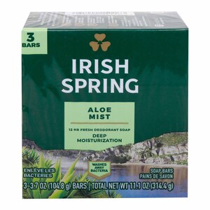Irish Spring Soap Bars Aloe Mist 3 pcs 314.4 g
