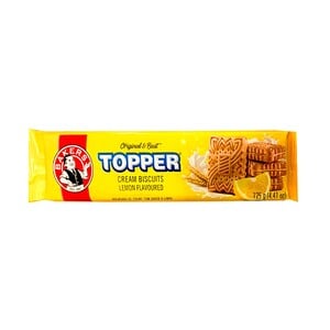 Bakers Topper Cream Biscuits Lemon Flavoured 125 g
