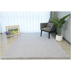 Maple Leaf Ultra Soft Silky Carpet 120x160cm Silver