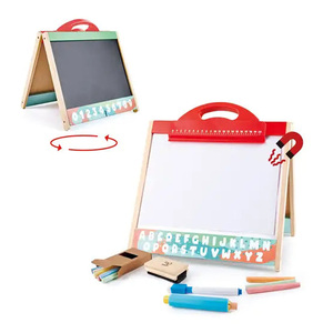 Hape Store and Go Easel Folding Double-Sided Tabletop for Kids, E1062