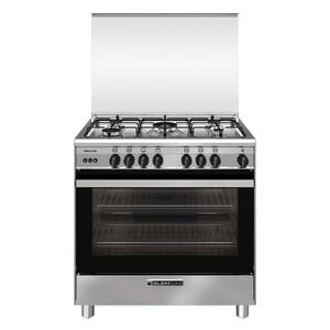 Glemgas Specialista Eco Cooking Range with 5 Burners, Stainless Steel, 80 x 60 cm, SE8612GIFS
