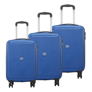 سكاي باجز زاب حقائب صلبة بـ4 عجلات، مجموعة 3 قطع، أزرق