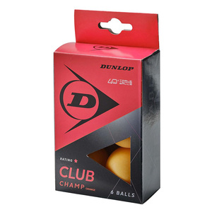 Dunlop 40+ Club Champ Table Tennis Balls, 6 pcs, DL679350N