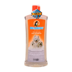 Bearing Tick & Flea Dog Shampoo White Hair, 600 ml