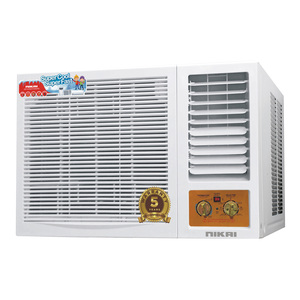 Nikai Window Air Conditioner, 1.5 T, Rotary Compressor, White, NWAC18031