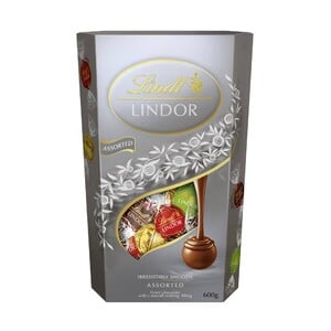 Lindt Lindor Silver Irresistibly Smooth Assorted Chocolate 600 g