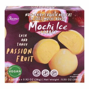 Buono Mochi Ice Sorbet Passion Fruit, 156 g
