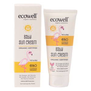 Ecowell Organic Baby Sun Cream SPF 50 110 g
