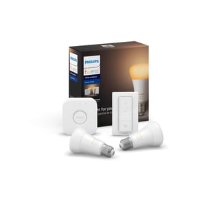 Philips Hue White & Color Ambiance Starter Kit with 2 LED E27 Smart Bulbs, 912909959101