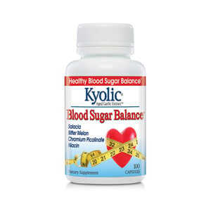 Kyolic Aged Garlic Extract Blood Sugar Balance Dietary Supplement 100 Capsules