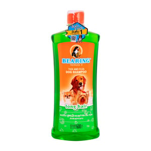 Bearing Tick & Flea Dog Shampoo Long Hair, 600 ml