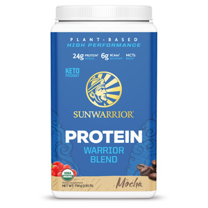 Sunwarrior Mocha Flavor Protein Warrior Blend Organic, 750 g