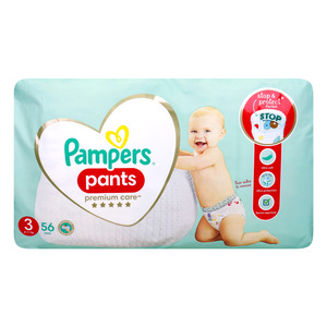 Pampers Premium Care Pants Diapers Size 3, 6-11 kg 56 pcs
