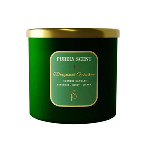 Purely Scent Bergamot Waters 100% Soy Wax Scented Jar Candle
