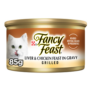 Purina Fancy Feast Grilled Liver & Chicken Feast In Gravy Cat Food 85 g