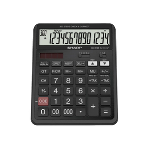 Sharp 14-Digit Calculator, Black, EL-CC14GP
