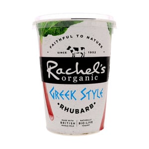 Rachel's Organic Greek Style Rhubarb Yogurt 450 g