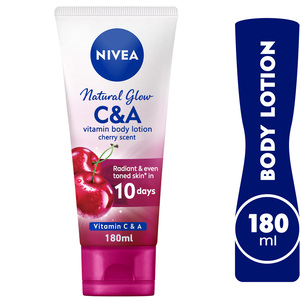 Nivea Body Lotion Natural Glow Vitamin C & A Cherry Scent 180 ml