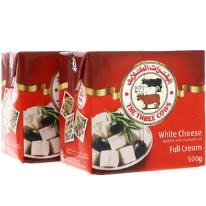 The Three Cows White Cheese Full Cream 2 x 500 g
