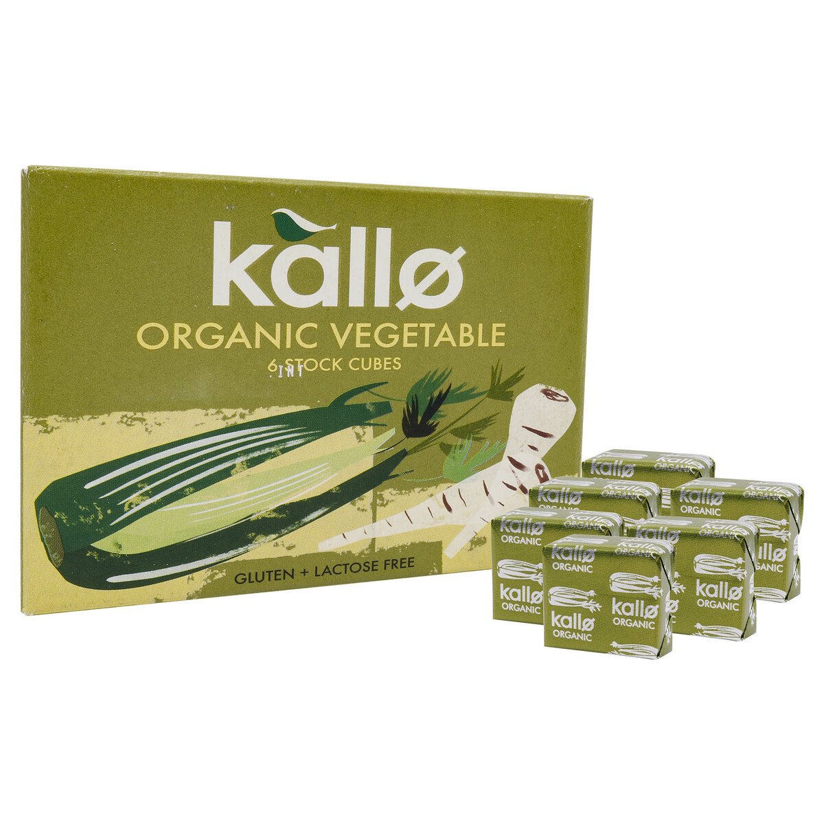 Kallo Organic Vegetable Stock Cubes 66 g