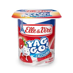 Elle & Vire Strawberry Yaggo Yogurt 125 g