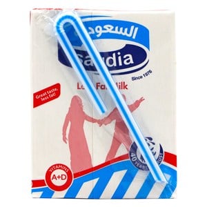 Saudia UHT Milk Low Fat 24 x 200 ml