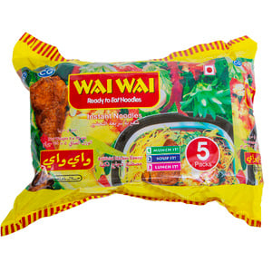Wai Wai Instant Chicken Noodles 5 x 75 g