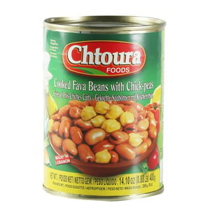 Chtoura Foods Fava Beans with Chickpeas 400 g