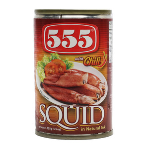 555 Chili Squid In Natural Ink 155 g