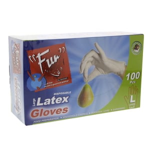 Fun Latex Gloves Large 100pcs
