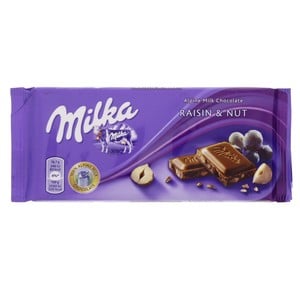 Milka Alpine Milk Chocolate Raisin & Nut 100 g